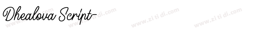 Dhealova Script字体转换 Dhealova Script字体转换